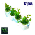 Square Marble design Mini Cement Pot with Artificial Plant – Stylish Home & Office Table Décor.