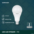 LED Lux eye safe AC LED Bulb 18 Watt Daylight B22 (Pin). 