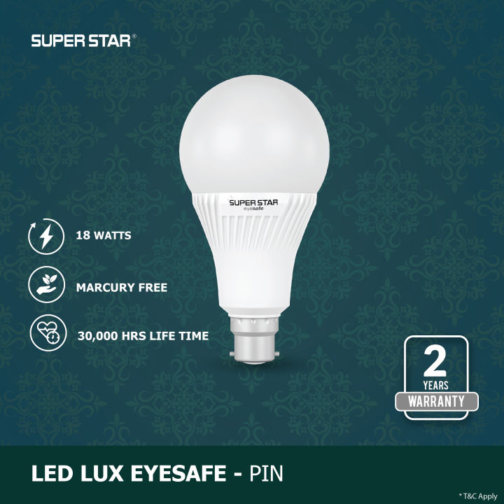 LED%20Lux%20eye%20safe%20AC%20LED%20Bulb%2018%20Watt%20Daylight%20B22%20(Pin)%20-%20Image%202