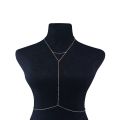 body chain minimalist style bikini necklace necklace chain female personality metal chain chest ditch chain.