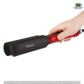 Kemei KM 531 Professional Hair Straightener Wet Dry Ceramic Coating Electric Hair Straightener Fast Heating Styling Tool Black Red.