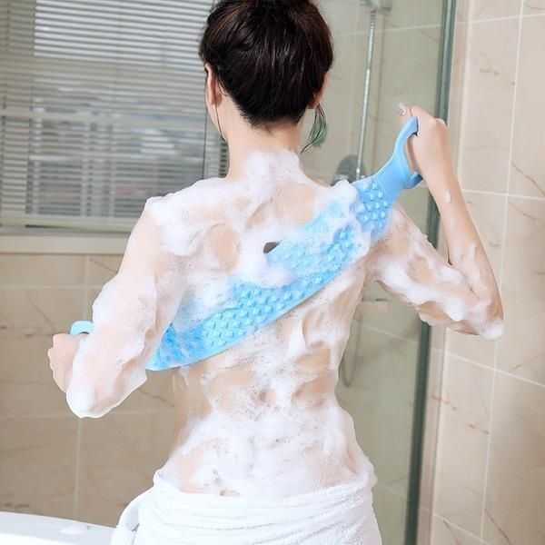 Silicone%20Bath%20Body%20Brush%20Exfoliating%20Long%20Silicone%20Back%20Scrubber%20Easy%20to%20Clean%20Lathers%20Well%20Eco%20Friendly%20-%20Image%202