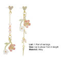 Carat Women Earrings Butterflies Imitation Pearl Long Tassel Dangle Earrings For Girls Women. 