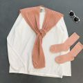 Korean Style Shawl Girlfriends Clothes 4 PCs Set Sisters Outfit Business AttirejkTravel Photography Group Clothes Funny College Style.