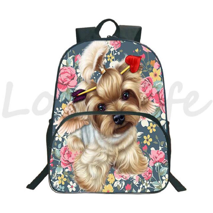 Boston Terrier Backpack Boys Girls School Bag Kids Bookbags Rucksack German Shepherd Travel Backpack Bulldog Knapsacks