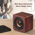 Wooden Speaker Portable Bluetooth Speakers Wood Wireless Subwoofer Stereo Powerful Bass Sound Box Music Player For Phone Laptop. 