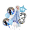 Disney Frozen Birthday Party Decoration Supplies Kids Girls Anna Elsa Theme Balloon Set Tableware Party Decor Baby Shower Favors. 