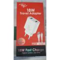 itel 18 what fast charger  (type - c- cable ). 