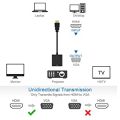 HDMI to VGA Converter with Stereo Audio Output -BLACK. 