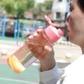 650ML Transparent Portable Leak-proof Shaker Sports Water Bottle with Lid For School Gym Travel Girl Boy BPA Free Water Bottles.