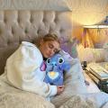Disney Plush Doll Stitch Music Lights Sleeping Breathing Stitchs Soothing Calm Rest Sleep Playmate Kawaii Child Toy Kids Gift. 