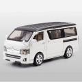 1:32 Toyota Hiace Van Diecasts Alloy Car Luxurious Simulation Toy Vehicles Metal Car 6 Doors Open Model Car Sound Light Toys. 