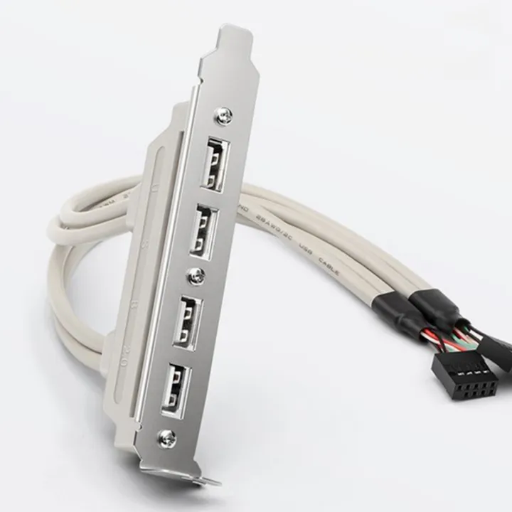 Mainboard%202%20Port%20Bracket%20Extension%20Cable%20Adapter%20for%20Computer%20Rear%20Panel%20Bracket%20-%20Image%204