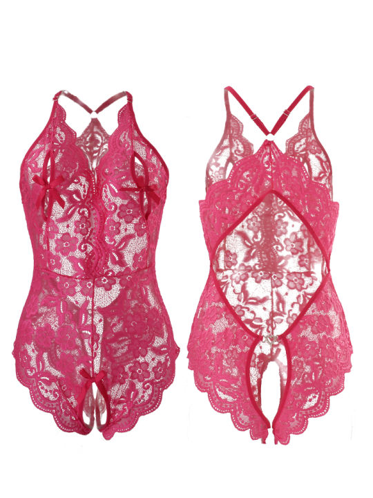 Open%20Lingerie%20Women%20Lace%20Teddy%20Bodysuit%20Plus%20Size%20Babydoll%20Dress%20Bra%20Underwear%20Set%20-%20Image%203