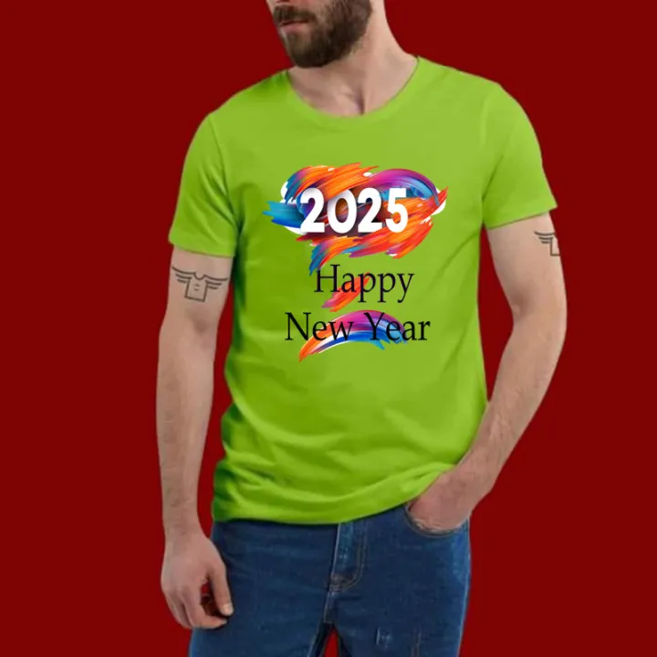HAPPY%20NEW%20YEAR%202025%20New%20Design%20Casual%20Half%20Sleeve%20T-Shirt%20For%20Men's%20-%20Image%204
