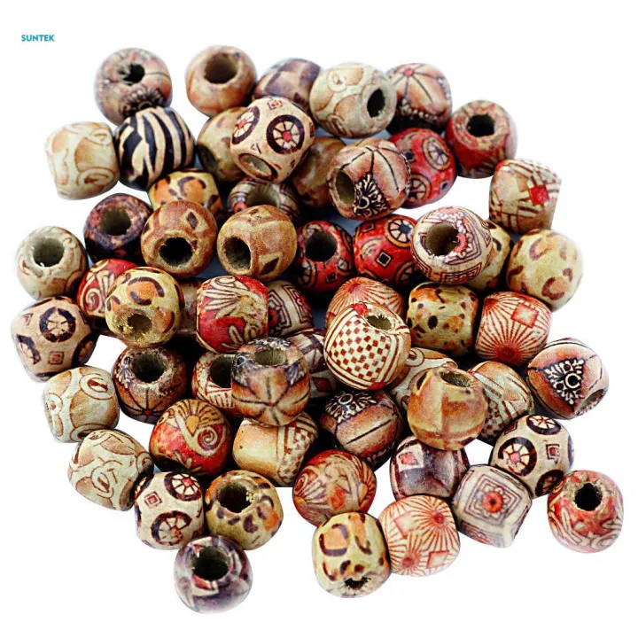 8x%20100%20Pieces%2012mm%20Mixed%20Round%20Wooden%20Beads%20for%20Jewelry%20Making%20Loose%20Spacer%20Charms%20-%20Image%208