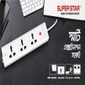 SUPER STAR Smart Extension Socket 2 PIN 3 Socket. 