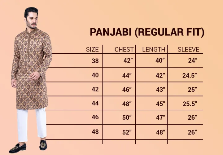 Lubnan%20Mens%20Orange%20Color%20Indian%20Cotton%20Regular%20Fit%20Panjabi%20-%20Image%204