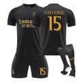 Football jersey 2324 two away bla children's adult training sports set team form group purchase men's and women's football jerse. 
