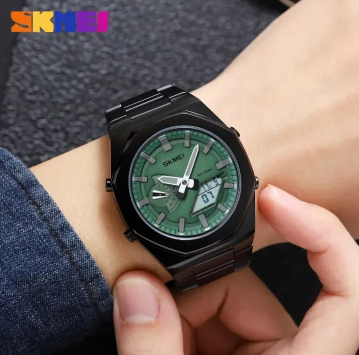 SKMEI%20Dual-Display%20Electronic%20Watch%20With%20Luminous%20Waterproof%20Steel%20Strap%20Fashion%20Business%20Wristwatches%20For%20Men%201816%20-%20Image%203