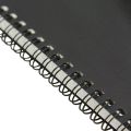 Papertree Spiral Sketch Notebook Black Cover White Blank Paper Wirebound. 