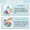 Baby Fishing Toys Montessori Educational for 1 Years Old,Soft Plush Fishing Game Toys for Baby Boys Girls Shape Sorting Matching Toys for Toddlers 6 12 Months+.