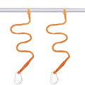 Kayak Paddle Leash, Paddle Board Leash Fishing Lanyard Tool Orange. 