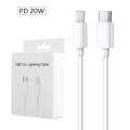 20W Fast Charger USB-C to Lightning PD Data Cable for iPhone 14/13/12/11. 