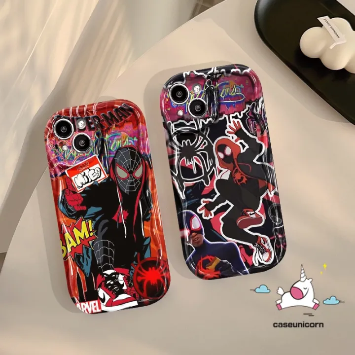 Cartoon%20Marvel%20Doodle%20Wavy%20Curved%20Edge%20Case%20For%20Redmi%2010C%209T%2012%2010%2012C%209%20A1%209C%209A%2010A%20A2%20Note%2012%2010%209%208%2011s%2010s%2011%20Pro%20Max%20Poco%20M3%20X5%20Mi%2011%2012%20Lite%20Trend%20Brand%20Cool%20Spider-Man%20Cover%20-%20Image%207