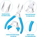 4 Pcs Jewelry Making Tools Kit with Needle Nose Pliers for Crafts. 