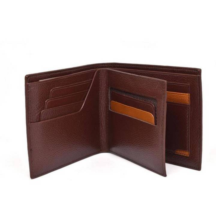 3 Part Pocket Size Premium Quality Pure Leather Wallet For Men (Money