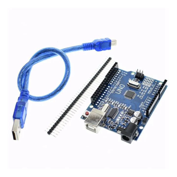 Arduino Uno R3 Board SMD Version Microcontroller Based On ATmega328 With USB Cables For Electronics Projects