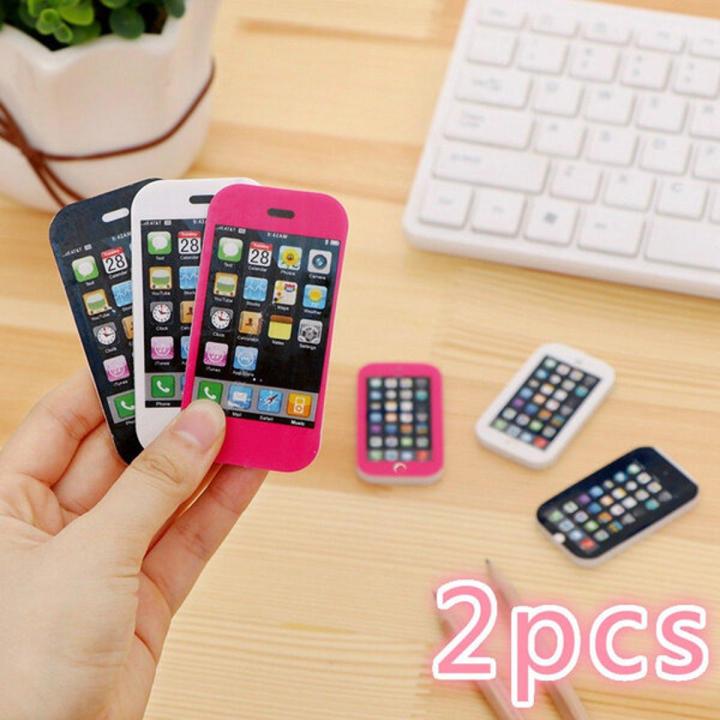 2%20Pcs%20Mobile%20Phone%20Shape%20Pencil%20Eraser%20-%20Image%202