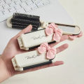 Cute Folding Airbag Comb With Mirror Silicone Cartoon Folding Combs Girls Women Portable For Travel Head Massager Relax-MOILY. 