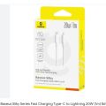Baseus 20W PD USB Type-C Fast Charging Cable for iPhone 12/13 Pro/Xs Max.