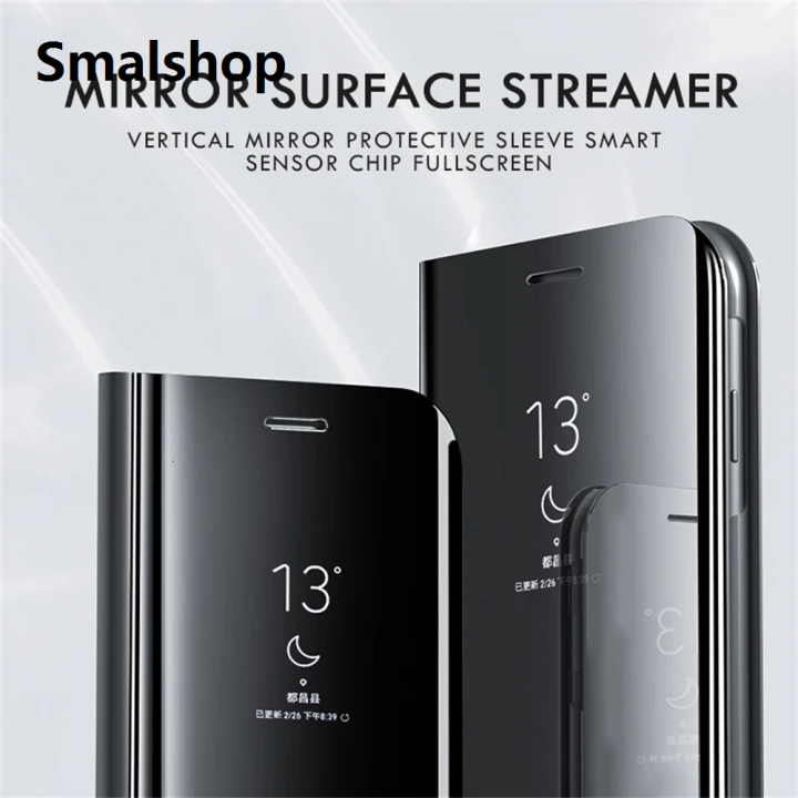 Smalshop%20Mirror%20Flip%20Phone%20Case%20For%20Xiaomi%20Redmi%20Note%2013%2014%2012%2011%2010%209%20Pro%20Plus%204G%205G%20Shockproof%20Kickstand%20Leather%20Protective%20Cover%20Funda%20-%20Image%206