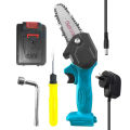 Portable Electric Pruning Saw Small Wood Spliting Chainsaw One-handed Woodworking Tool for Garden Orchard.