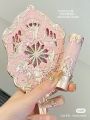 Flower Knows Handheld Mirror Little Angel Swan Ballet Collection Limited White Blue Pink Fairy Makeup. 