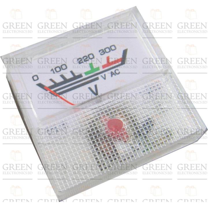 AC Mini Voltmeter Analog 0-300v