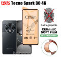 3 IN 1 Tecno Spark 30 4G Tempered Glass Matte Gaming Screen Protector for Tecno Spark 30C 30 Pro Spark 20C 20 Pro Ceramic Matte Screen Protector. 