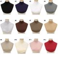 Womens Modal Turtleneck Collar Islamic Hijab Extensions Solid Color Mock Neck Half Top Blouse Detachable Hijab Neck Warmer. 