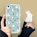 TA for Vivo Y1S Y91C Back Cover Simple Elegant Rabbit Fashion Wavy Phone Case With Free Holder Camera Protection Transparent TPU Soft Cover. 