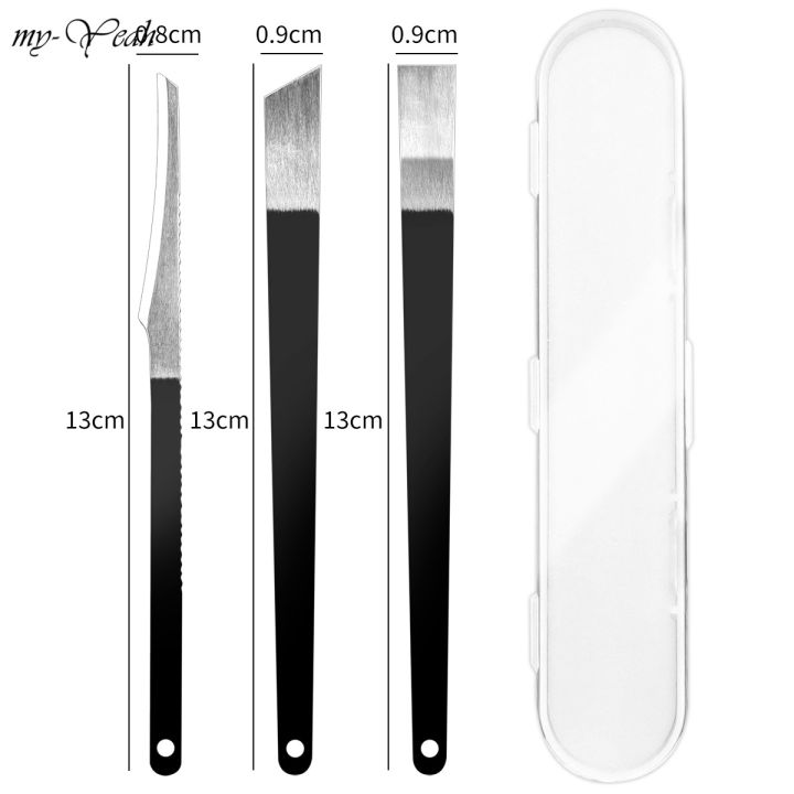 Myyeah%203pc%20Pedicure%20Cuticle%20Pusher%20Foot%20Dead%20Skin%20Remover%20Scraper%20Paronychia%20Exfoliating%20Knife%20Cutters%20Ingrown%20Toe%20Nail%20Care%20Manicure%20Tools%20-%20Image%206