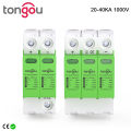 TONGOU 1000V DC Surge Protective Device (SPD) 2P 3P 20KA-40KA Voltage Protector and Lightning Arrester for Solar PV Systems. 