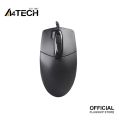 A4tech OP-730D 2x Click Optical Wired Mouse - 1000 DPI - Optical Sensor - Double click Button - 4-Way Wheel - Black. 