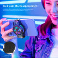 Universal Mobile Phone Cooling Fan Radiator RGB Semiconductor Game Phone Cooler Portable Cool Heat Sink for iPhone Samsung.