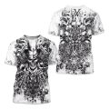 Men's Retro T-Shirt Archaic By Affliction Print Skull Tees fashion T Shirts Tops Short Sleeves Street Handsome New Men Clothing.
