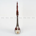 Custom Guitar Style  Dotara Deluxe Bass  Carved Wood Instrument, 4 String Guitar, Bangladeshi Musical Instrument with electric output. 