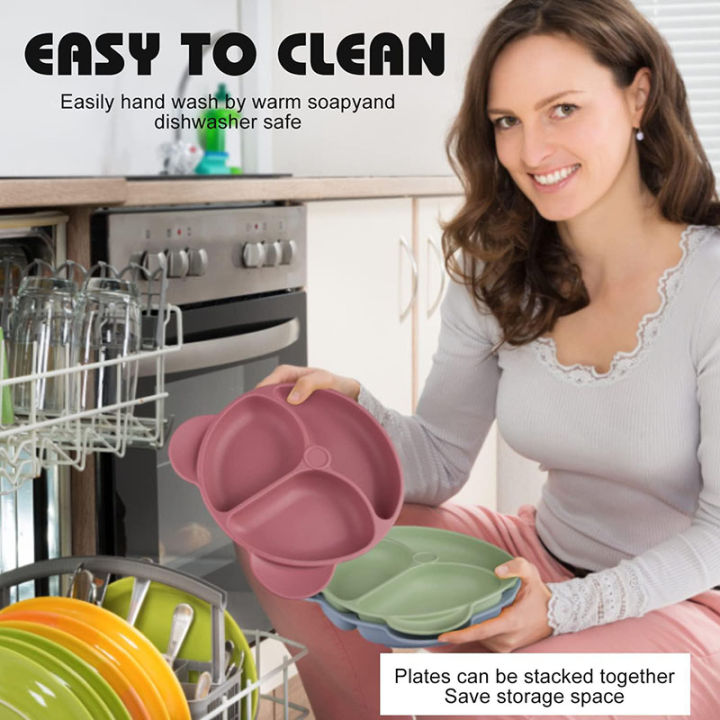 Cartoon%20Bear%20Shaped%20Baby%20Silicone%20Plate%20Cute%20Portable%20Suction%20Plate%20Kids%20Divided%20Plate%20Non-Slip%20Strong%20Suction%20Dishes%20for%20Baby%20Toddlers%20-%20Image%203