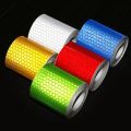 1/3M 5CM Decoration Reflective Tape Sticker Self-Adhesive Safety Warning Reflector Tape Strip Lattice Reflective Sheet Film Sticker for Car Cycle Bike Motorcycle. 